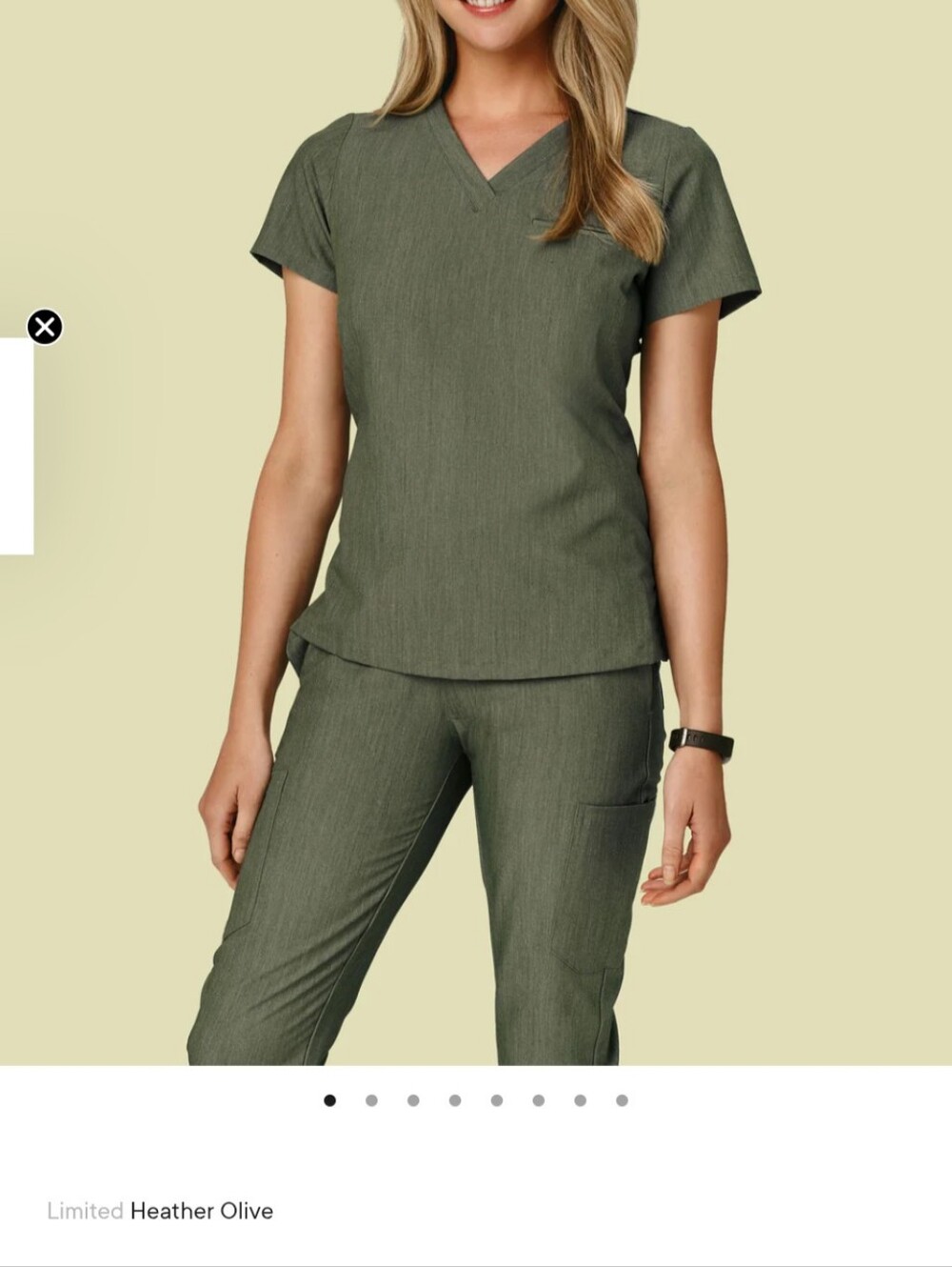 Heather Olive Mandala Scrubs